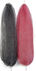 African Net Sponge Authentic, 2 Pieces African Exfoliating Net Sponge with Knots, Quick-Drying Body Scrub Net, Bath Washcloth Loofah for Women and Men (Gray+Rose Pink)